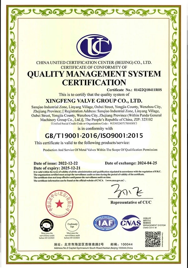 9001 Quality Management System