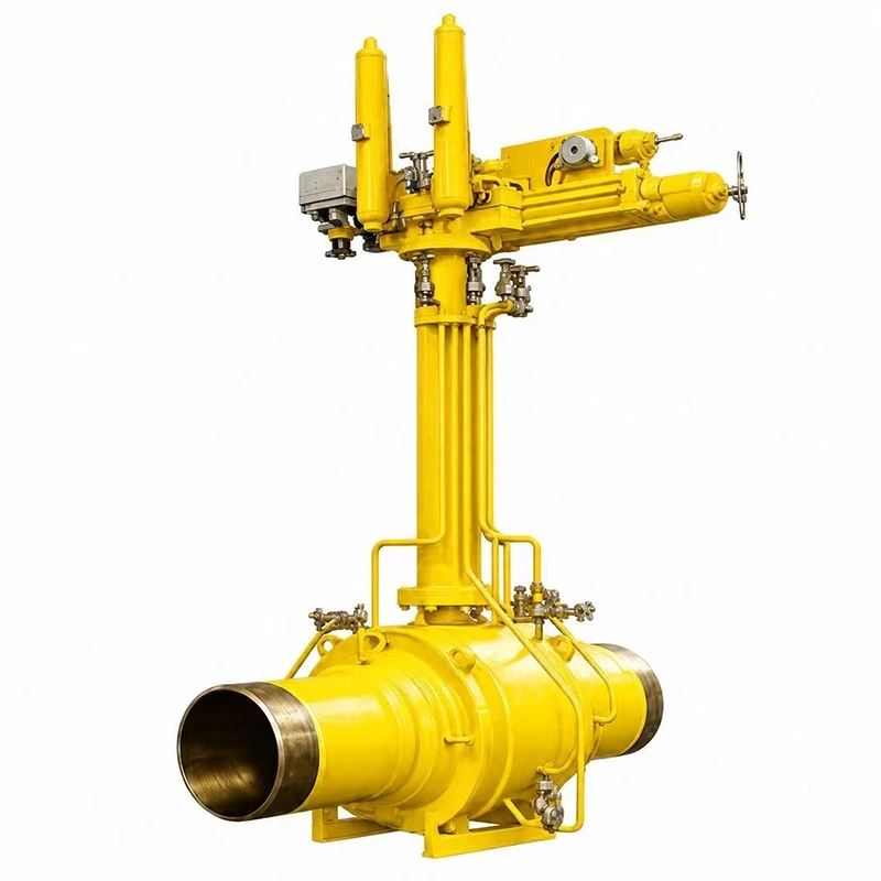 Ball Valve with Hydraulic Pnuematic Actuator